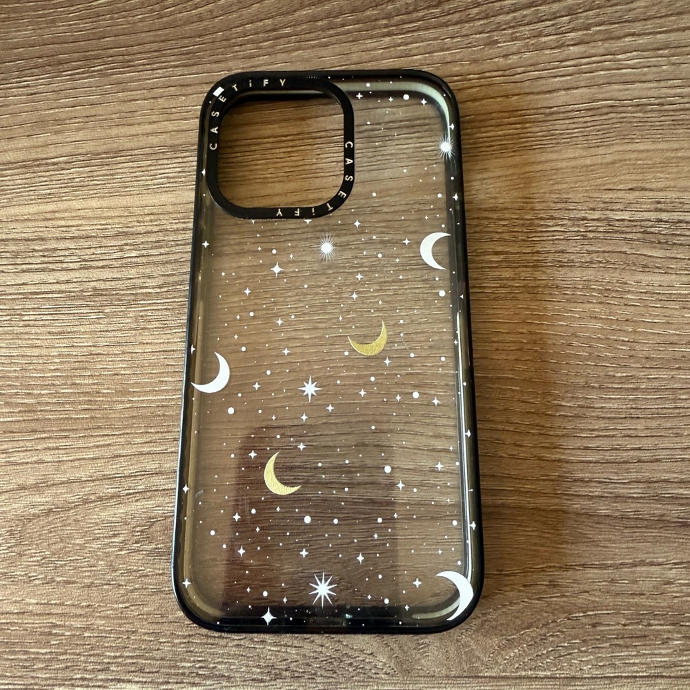 Casetify Black and Gold Celestial Phone Case